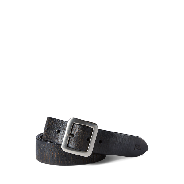 Ceinture en cuir tanné main