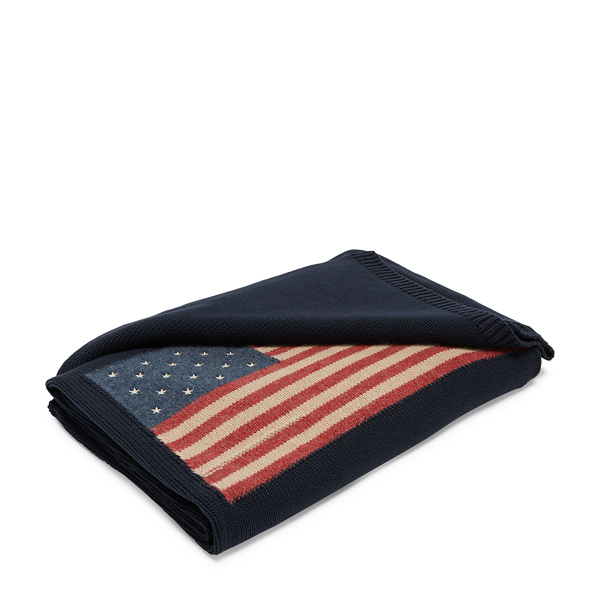 Manta decorativa com bandeira Parker