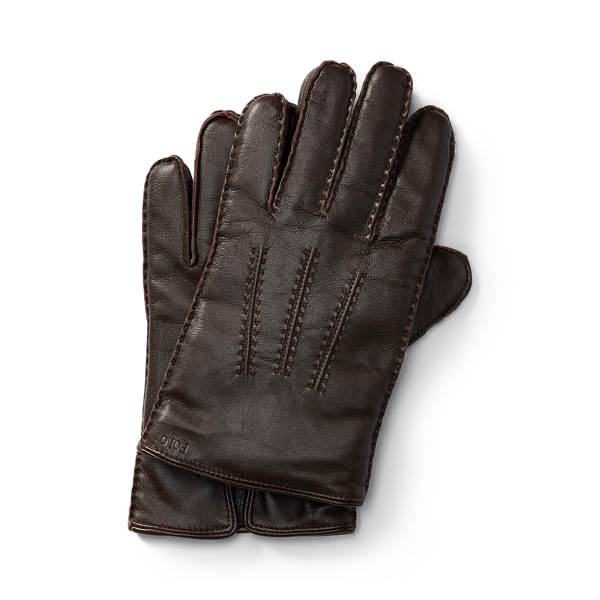 ralph lauren leather gloves