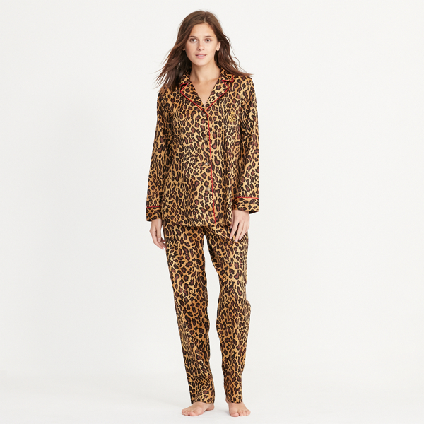 ralph lauren leopard pajamas