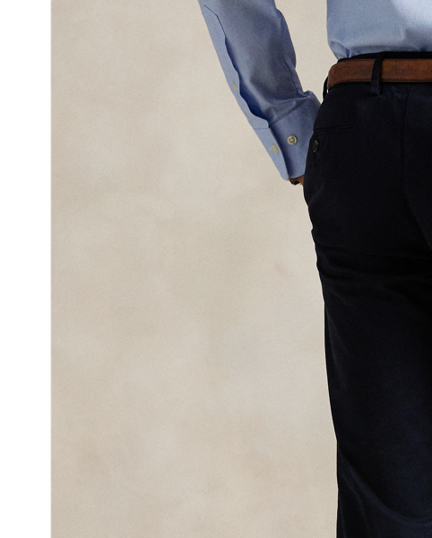 A wear-with-anything essential, these lightweight trousers are tailored from ultrasoft cotton twill that has a hint of stretch for extra comfort.
