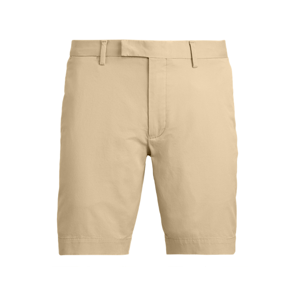 Calções de sarja Slim Fit com elástico de 20,3 cm