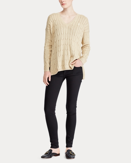 Polo Ralph Lauren Cable-Knit Side-Slit Sweater 3