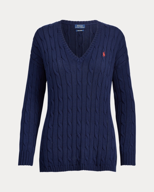 Polo Ralph Lauren Cable-Knit Side-Slit Sweater 2