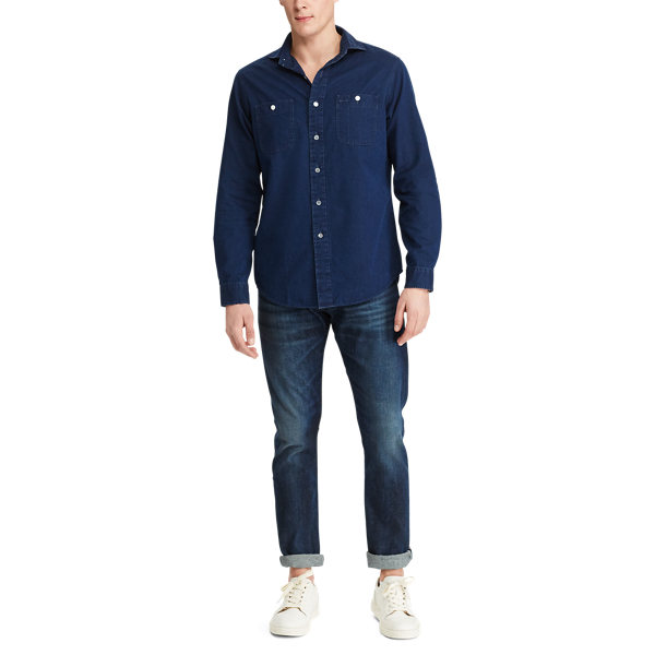 ralph lauren classic fit denim shirt