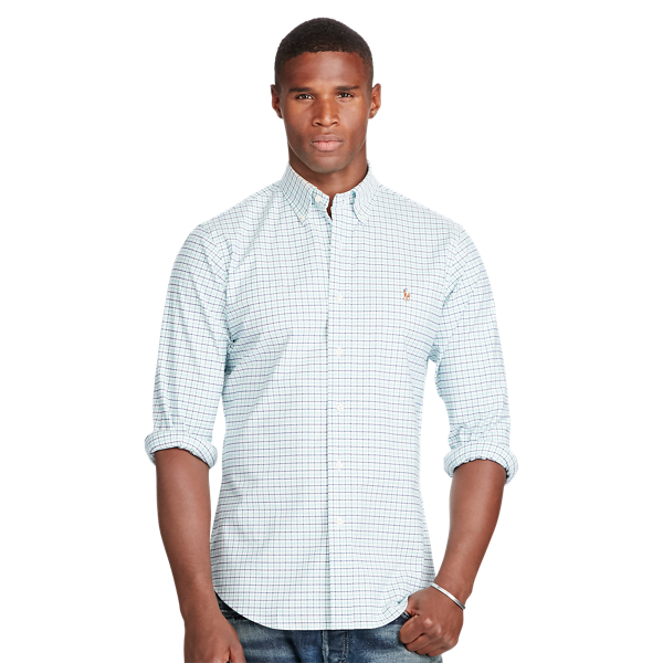 ralph lauren slim fit stretch oxford shirt