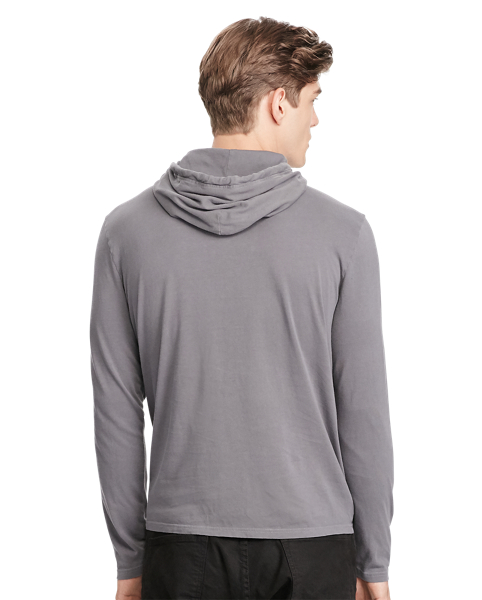 Cotton Jersey Hooded T Shirt