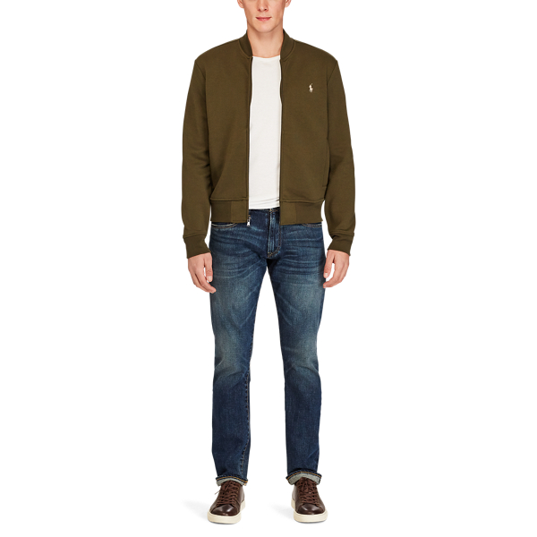 ralph lauren double knit bomber jacket
