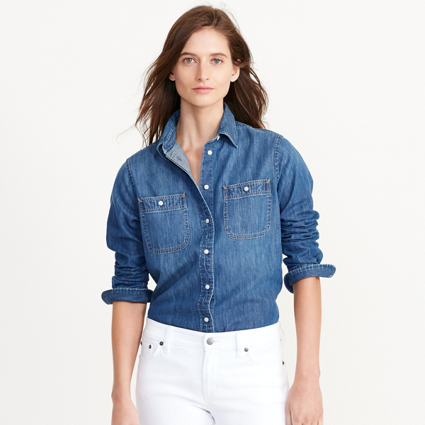 ladies ralph lauren denim shirt