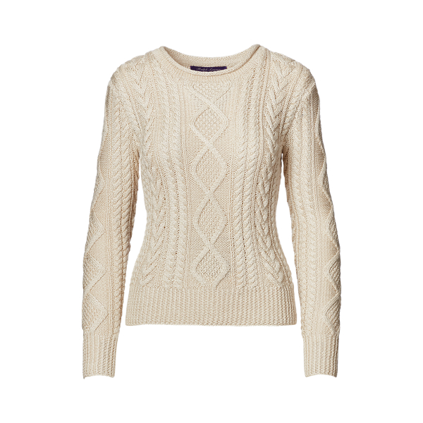 ralph lauren aran jumper