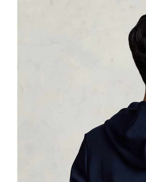 Made from a smooth cotton-blend fabric, this full-zip hoodie is an easy match for joggers or jeans.