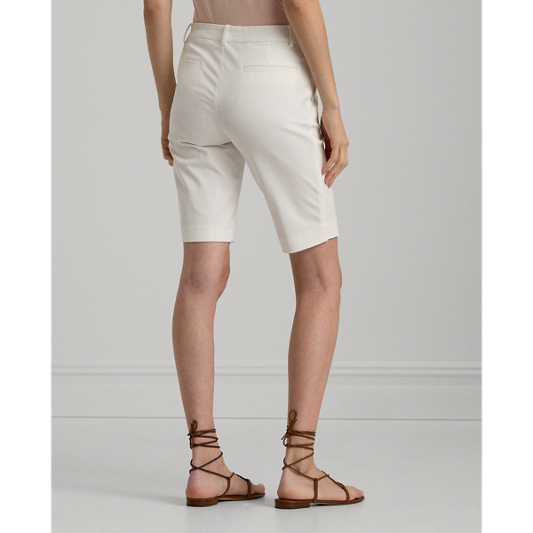 Shop Lauren Ralph Lauren Bi-stretch Twill Short In White