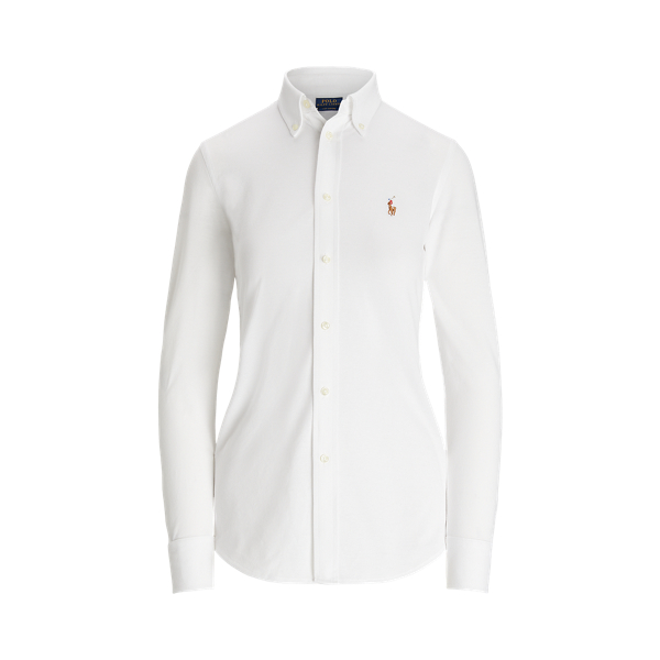 Knit Cotton Oxford Shirt | Ralph Lauren UK