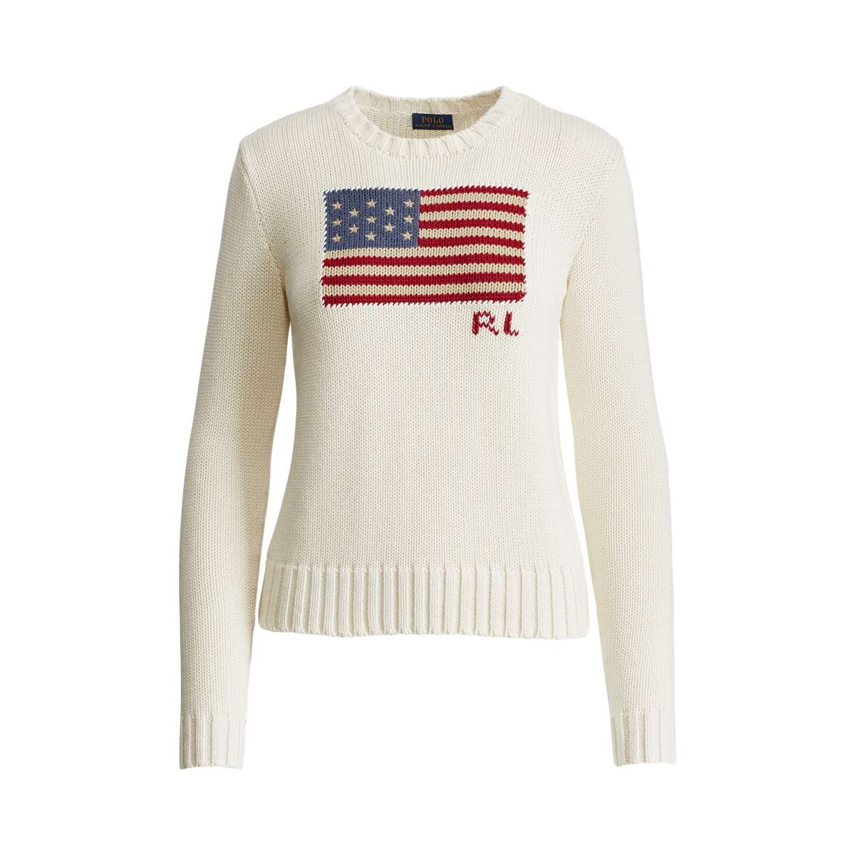 Women's Flag Cotton Crewneck Sweater | Ralph Lauren
