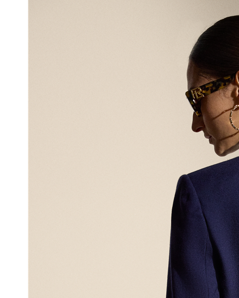 Debuted as a men's sporting style in 19th-century Britain, the double-breasted jacket is one of  Ralph Lauren Lauren's enduring signatures. This version of the iconic Camden is crafted from broken-twill cashmere that's sourced from an Italian mill and then accented with our signature polished buttons.