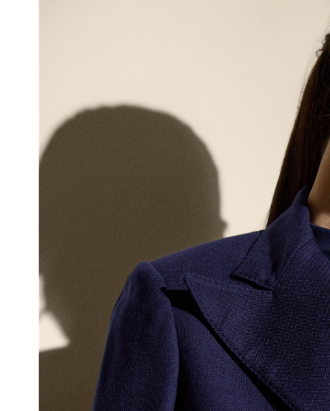 Debuted as a men's sporting style in 19th-century Britain, the double-breasted jacket is one of  Ralph Lauren Lauren's enduring signatures. This version of the iconic Camden is crafted from broken-twill cashmere that's sourced from an Italian mill and then accented with our signature polished buttons.