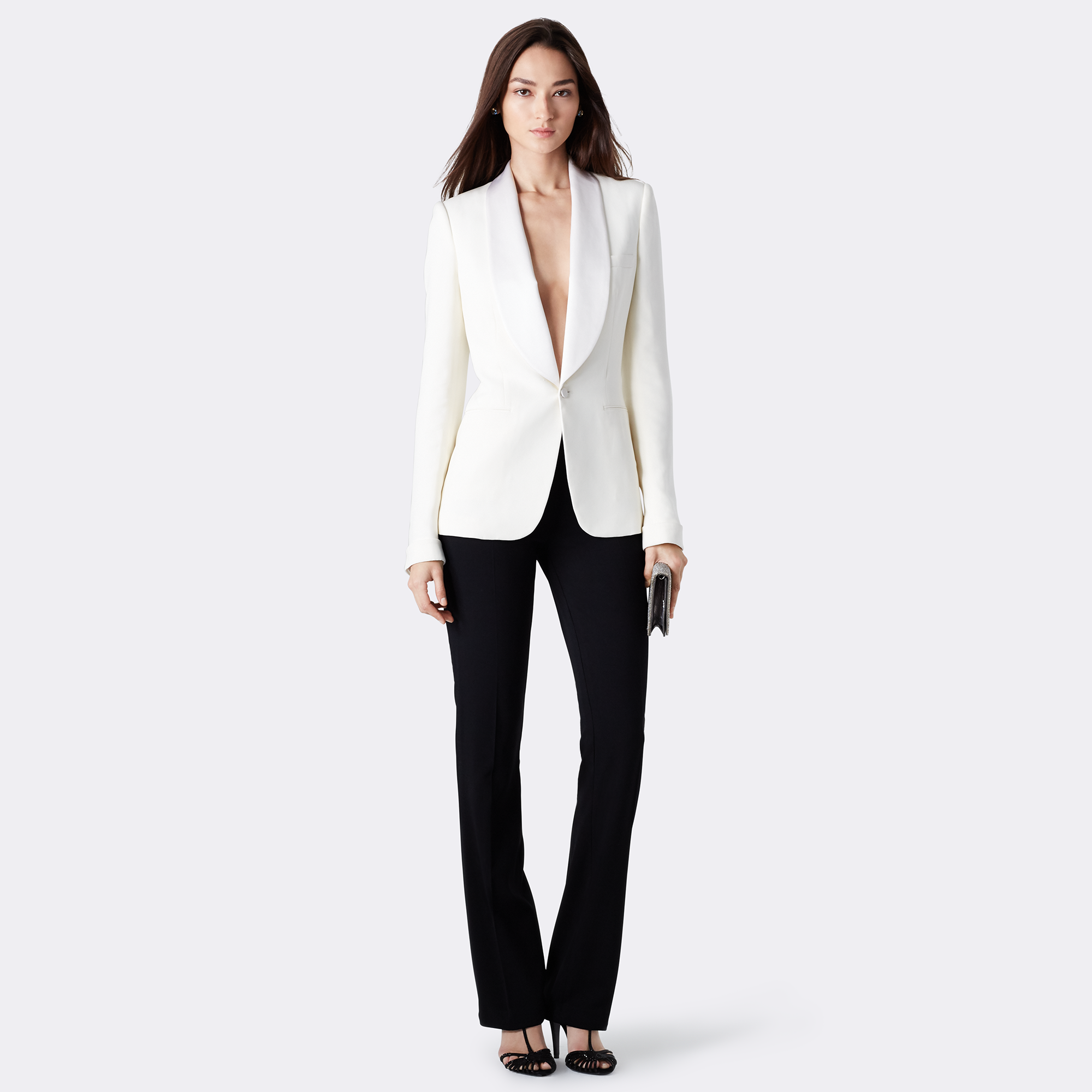 Ralph Lauren Sawyer Silk Tuxedo Jacket. 5