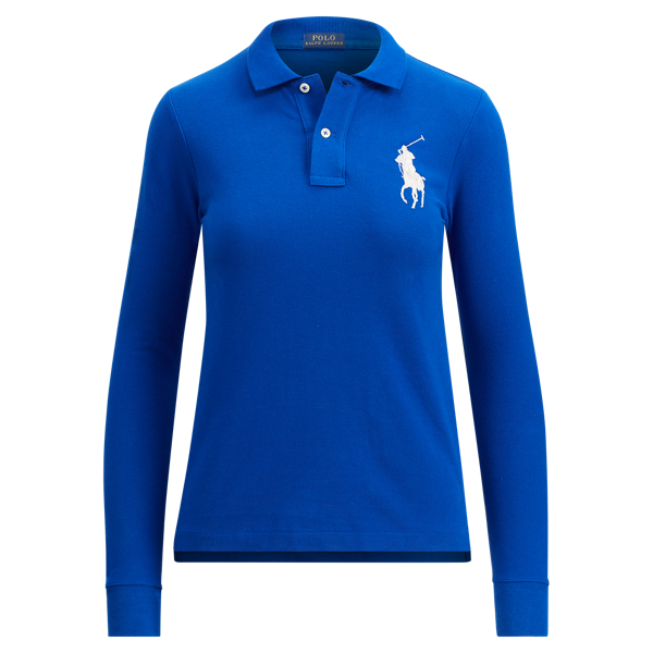 Skinny Fit Long-Sleeve Polo | Polo Shirts Women | Ralph Lauren