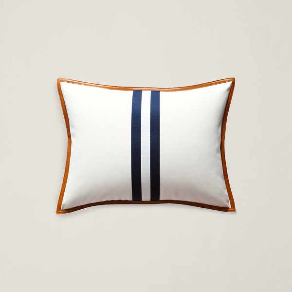 Lafayette Leather Throw Pillow Ralph Lauren