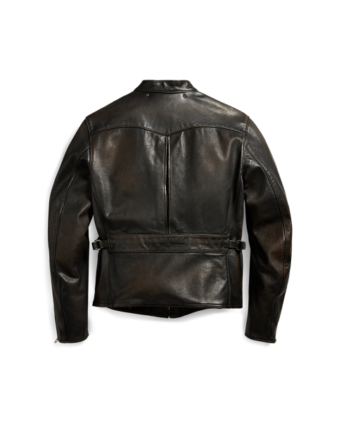 RRL Slim Fit Leather Jacket 2