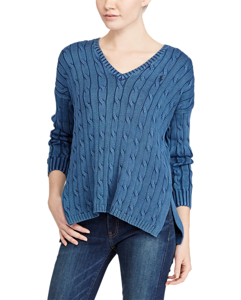Polo Ralph Lauren Cable-Knit Side-Slit Sweater 4