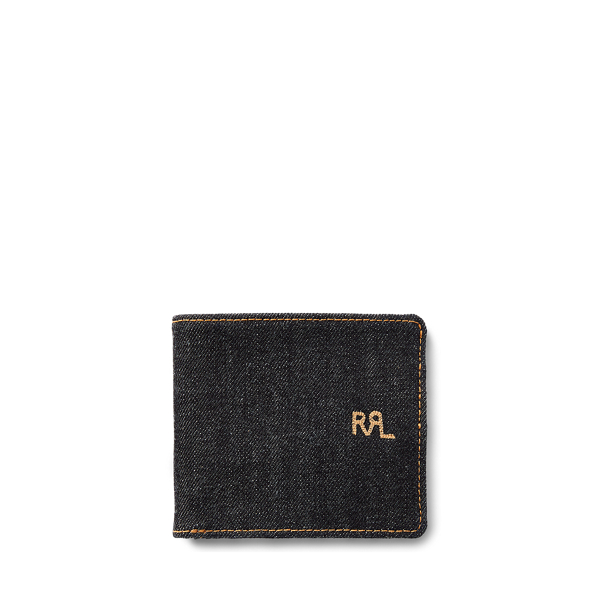 Porte-billets en denim indigo