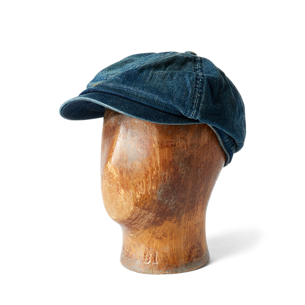 Indigo Denim Newsboy Cap