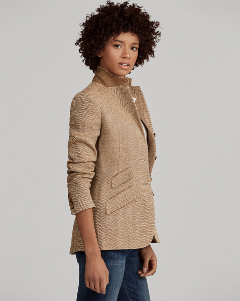 Linen Herringbone Blazer Blazers Blazers & Vests Ralph Lauren