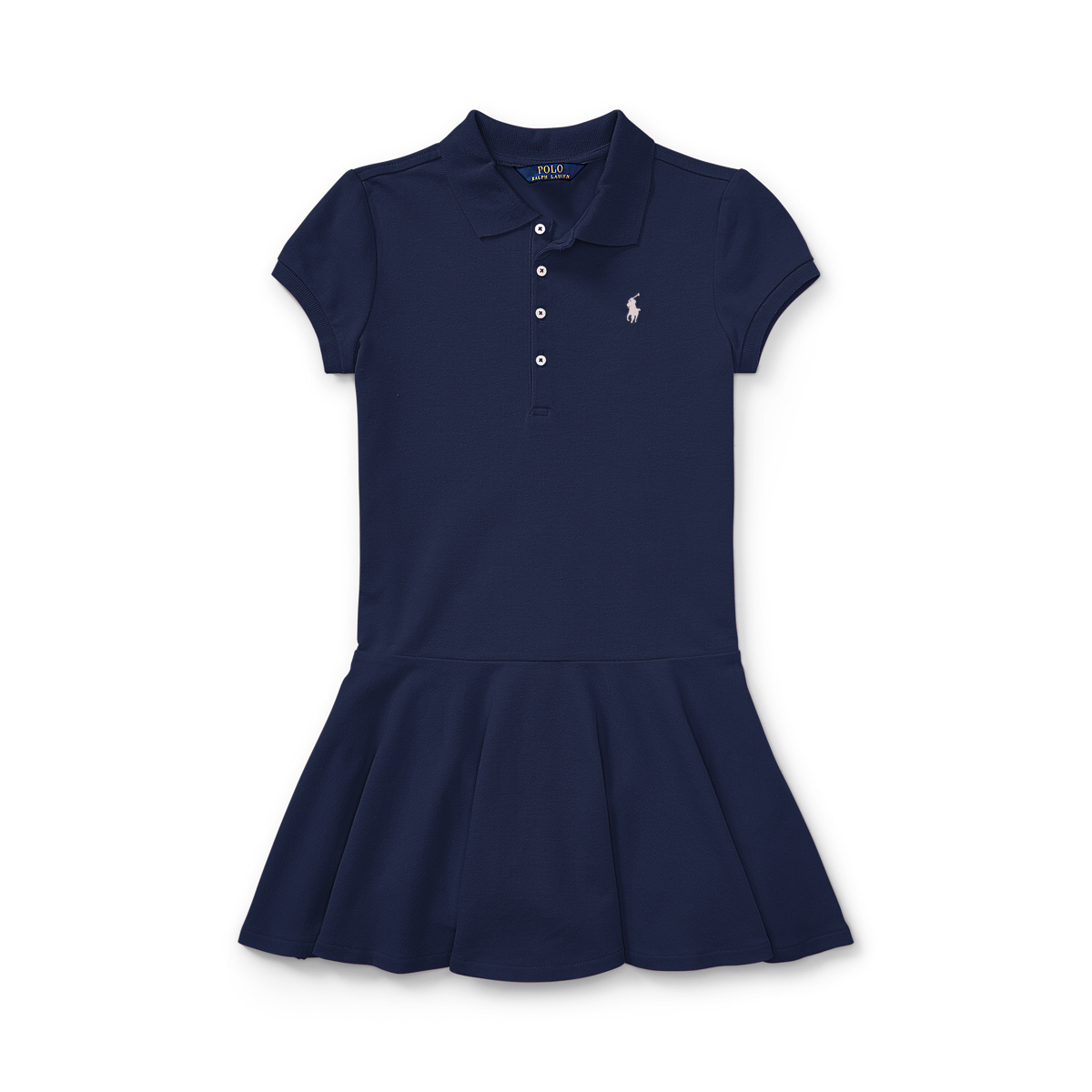 Stretch Cotton Mesh Polo Dress - Girls 7-16 | Ralph Lauren