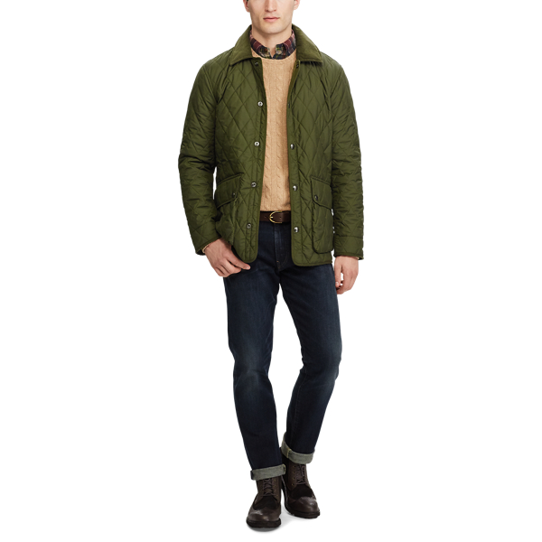 ralph lauren iconic quilted car coat