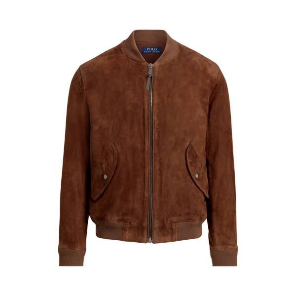 ralph lauren brown suede jacket