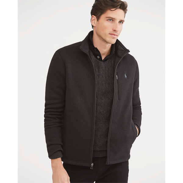 polo ralph lauren fleece mockneck jacket