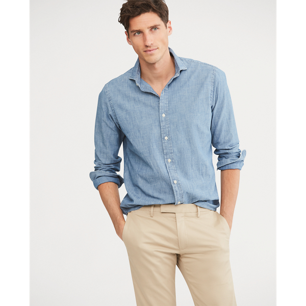 polo ralph lauren classic fit chambray shirt