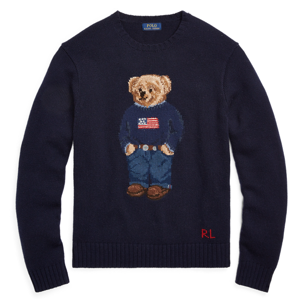 Top 62+ imagen teddy bear sweater ralph lauren