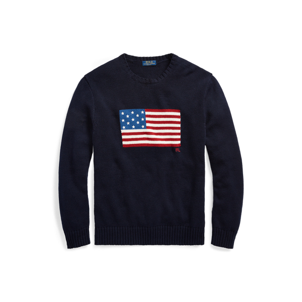 Top 96+ imagen ralph lauren flag sweater mens