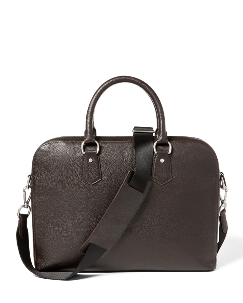 Polo Ralph Lauren Pebbled Leather Briefcase 3