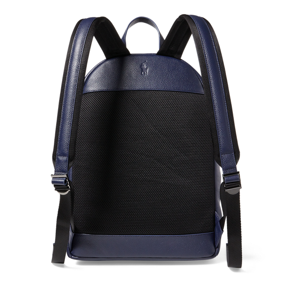 Pebbled Leather Backpack for Men Ralph Lauren® AM