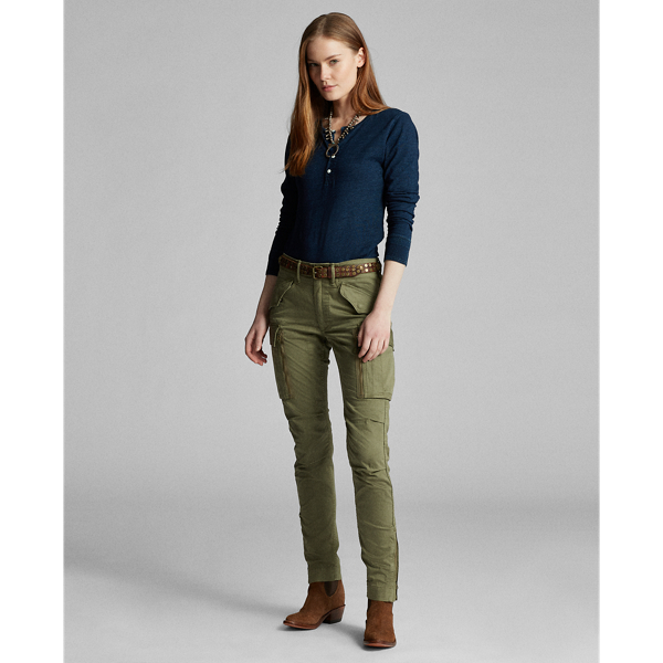 Top 58+ imagen ralph lauren cargo pants women’s