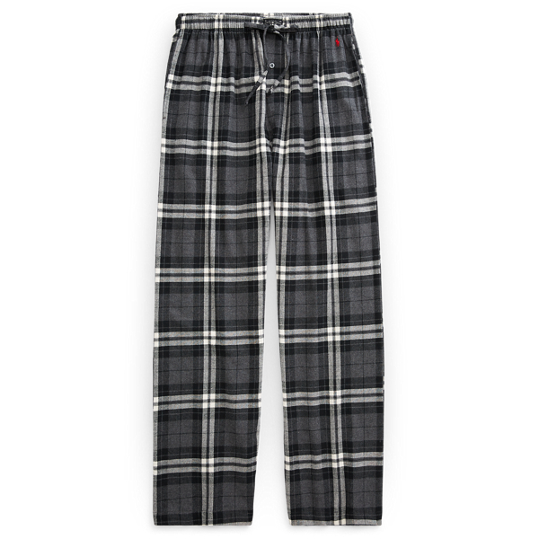 mens polo plaid pajama pants
