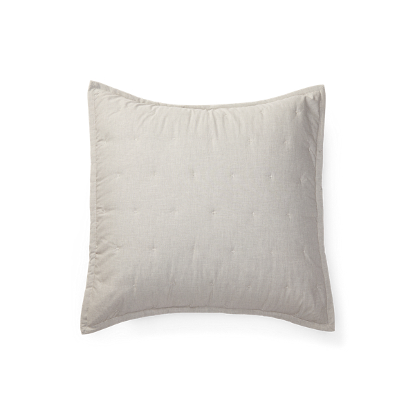 tan pillow shams