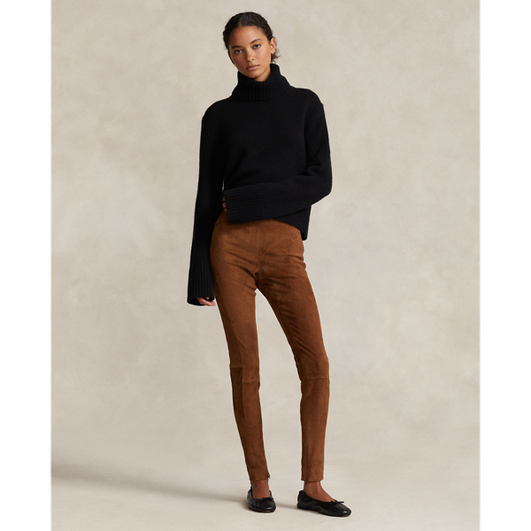 suede skinny pants