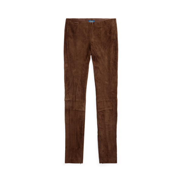 Pantalon skinny en daim