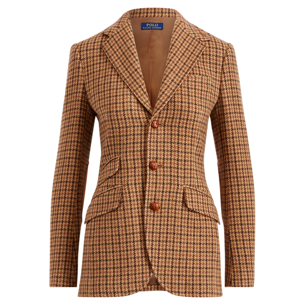ralph lauren houndstooth blazer