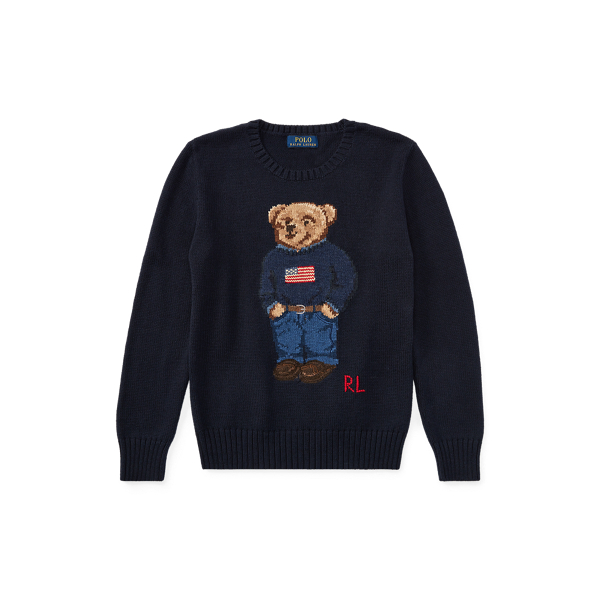 Polo Bear Cotton Sweater | Ralph Lauren UK