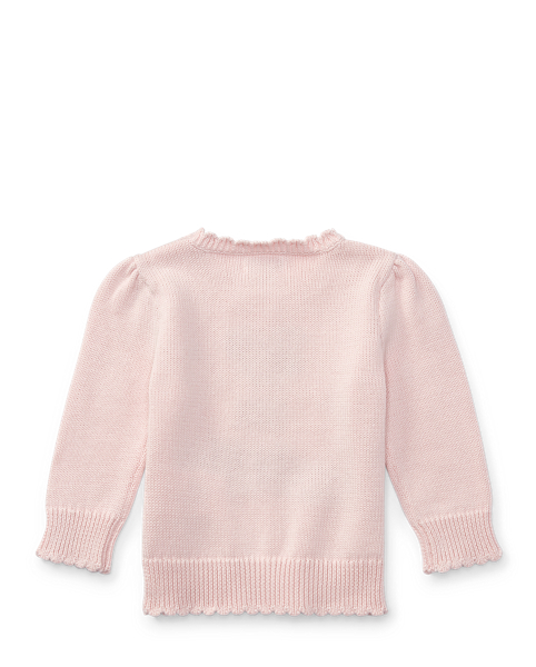 Baby Girl Polo Bear Cotton Sweater 2