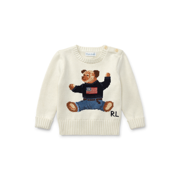 Kids \u0026 Baby Polo Bear Cotton Sweater 
