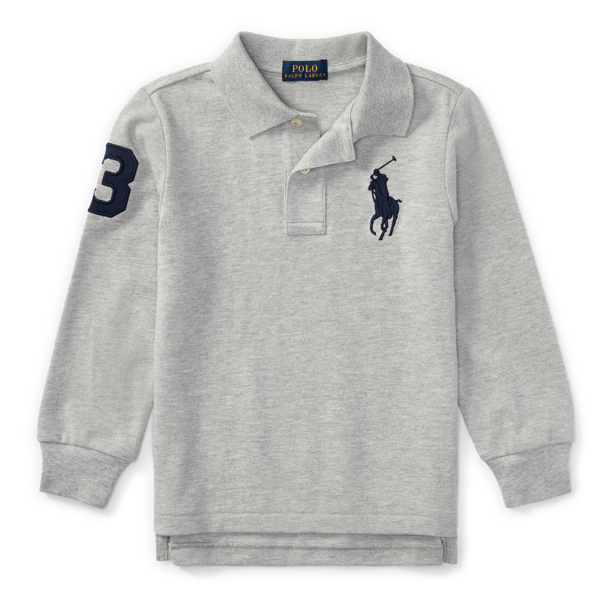 Cotton Mesh Long-Sleeve Polo | Long Sleeve Polo Shirts | Ralph Lauren