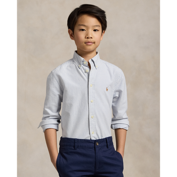 Camicia Oxford a righe in cotone Ralph Lauren