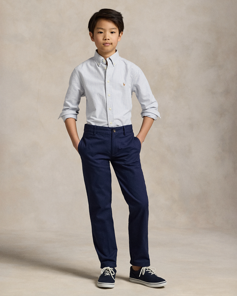 Camicia Oxford a righe in cotone Ralph Lauren
