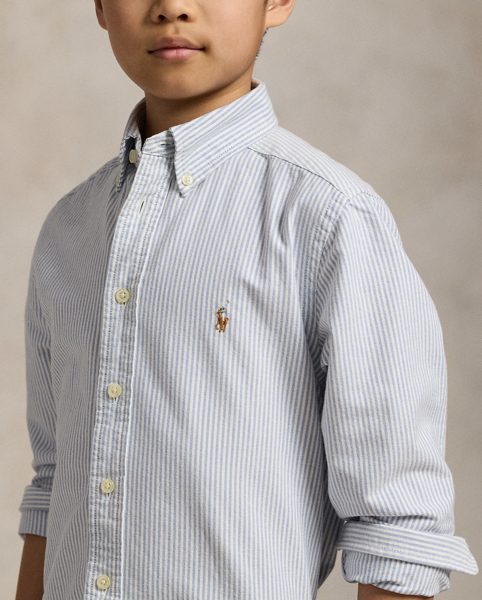 Camicia Oxford a righe in cotone Ralph Lauren